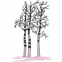 Flowers And Tree Embroidery Design 9 Flowers And Tree Embroidery Design 9